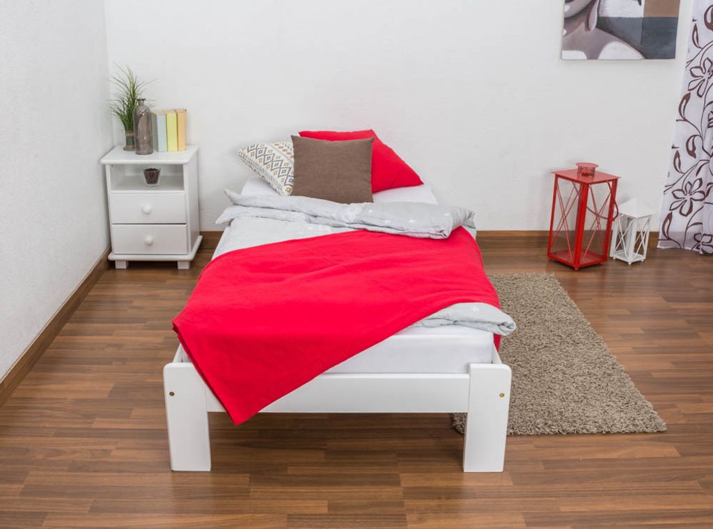 Bett weiß 90x200