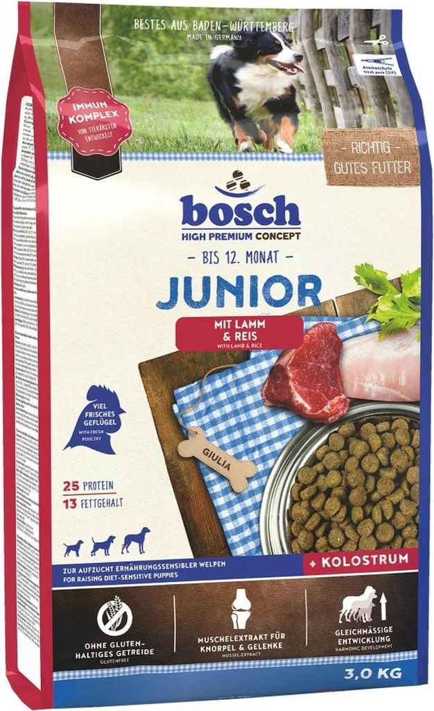 Bosch Junior Lamm & Reis - 3 Kg Produktbild 