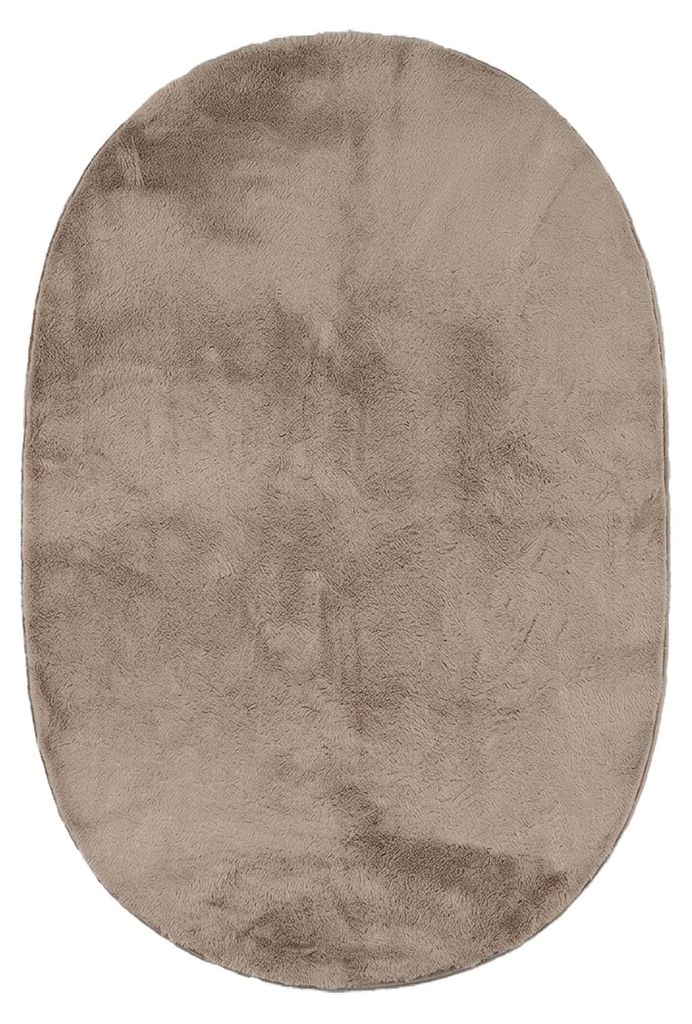 Flauschiger Teppich Oval