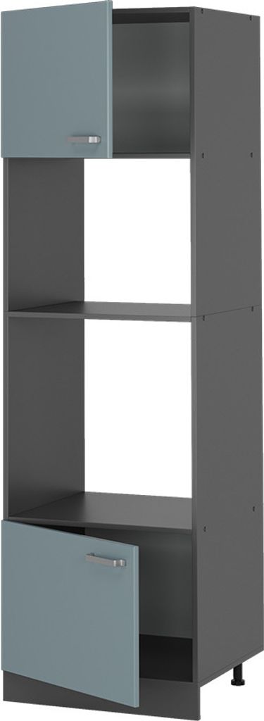 Mikrowellenschrank Vicco R-Line Blau-Grau 60 cm, Model Produktbild 