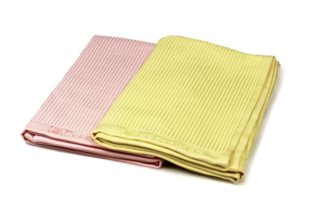TUPPERWARE FaserPro in vetro rosa + giallo Realizzato in Immagine del prodotto 