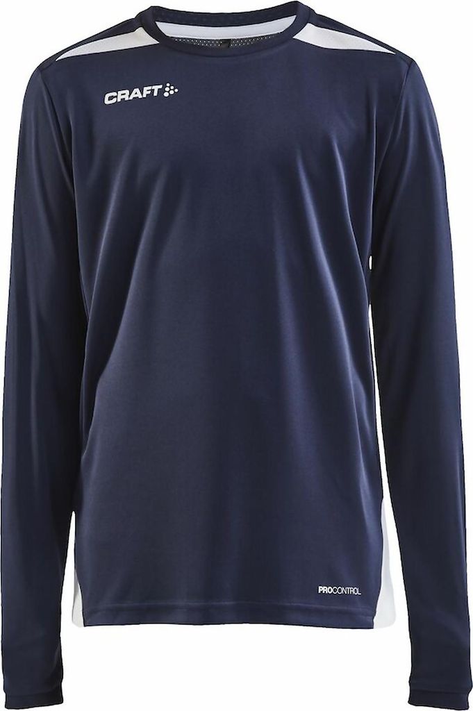 CRAFT Pro Control Impact LS Tee JR Navy/White 158/164