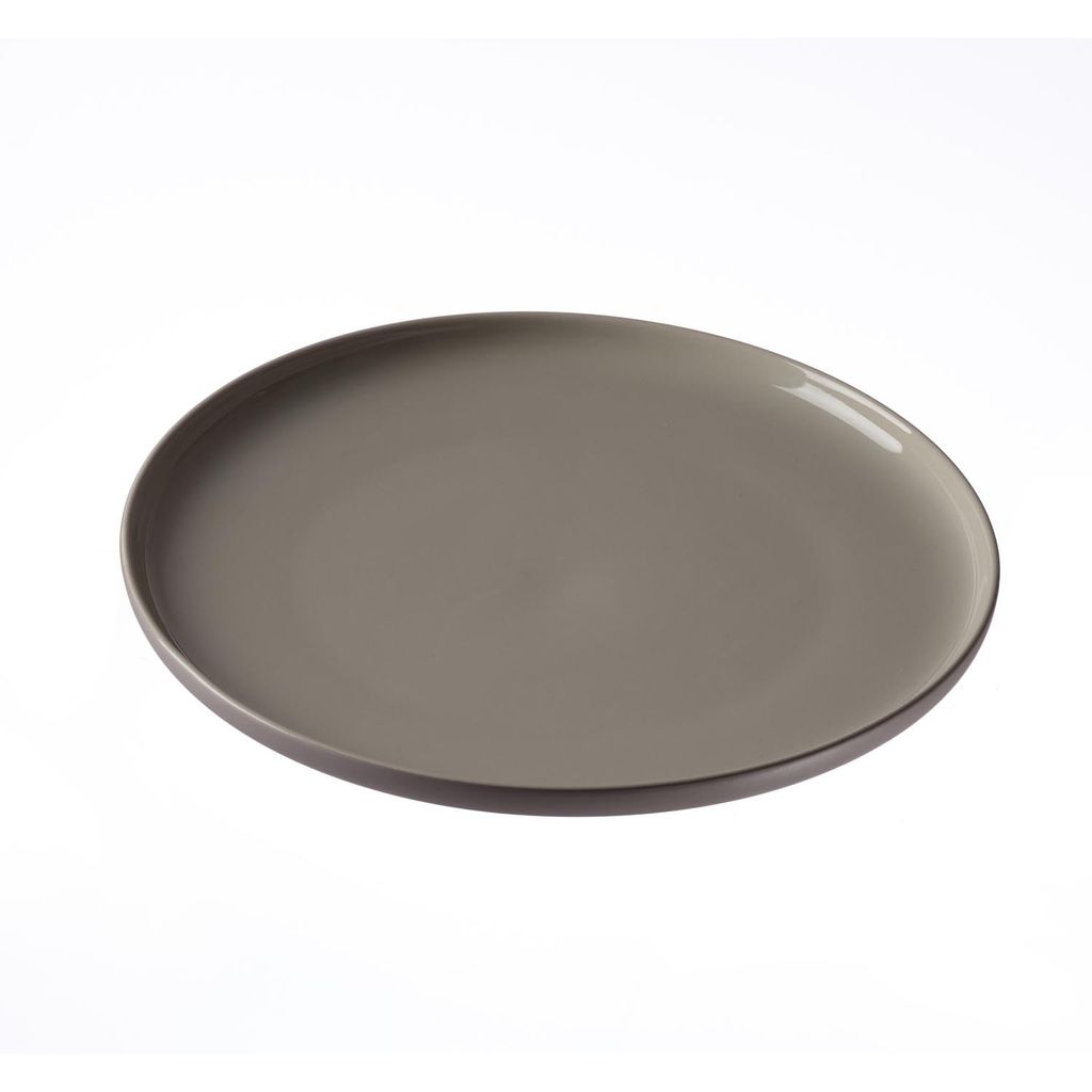 A single flat plate shown from a slightly elevated diagonal angle against a white background.