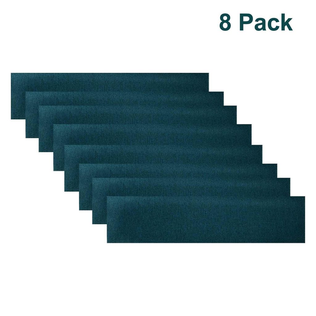 8er Set YALION 3D PolyurethanWandpaneele 15×60 cm–Komfortabel&Pflegeleicht mit Leinenstoff,Gepolsterte PolyurethanWandverkleidung für DIY, Mari...
