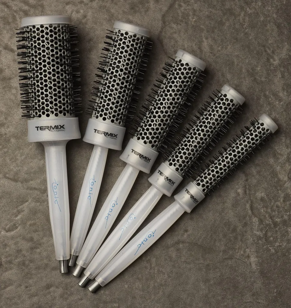 Pack 5 Brosses Termix Thermal Ceramic Blanc pour Brushing Professionnel - 3