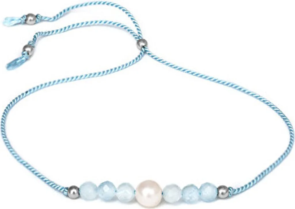 Bracciale Donna con Perle e Acquamarina HE06R3S-LB | Novità Online