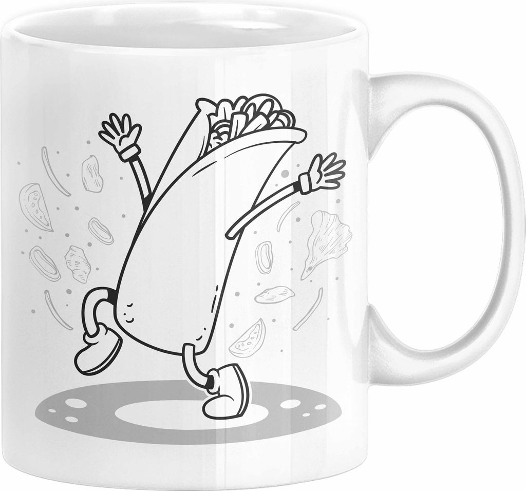 Burrito Geschenk Tasse (Weiß)