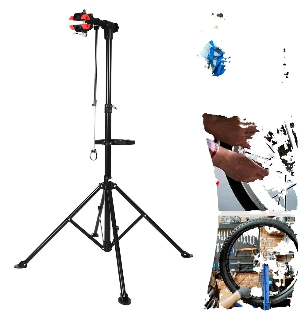 Support vélo robuste en acier carbone 30kg - Hauteur personnalisable