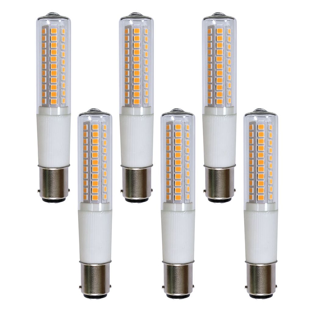 6 x LED Leuchtmittel Röhre T18 8,5W = 80W B15d klar echte Produktbild 