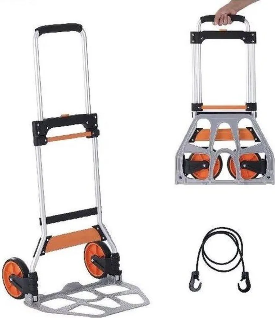 Chariot de transport portable télescopique pliable pour usage multiple