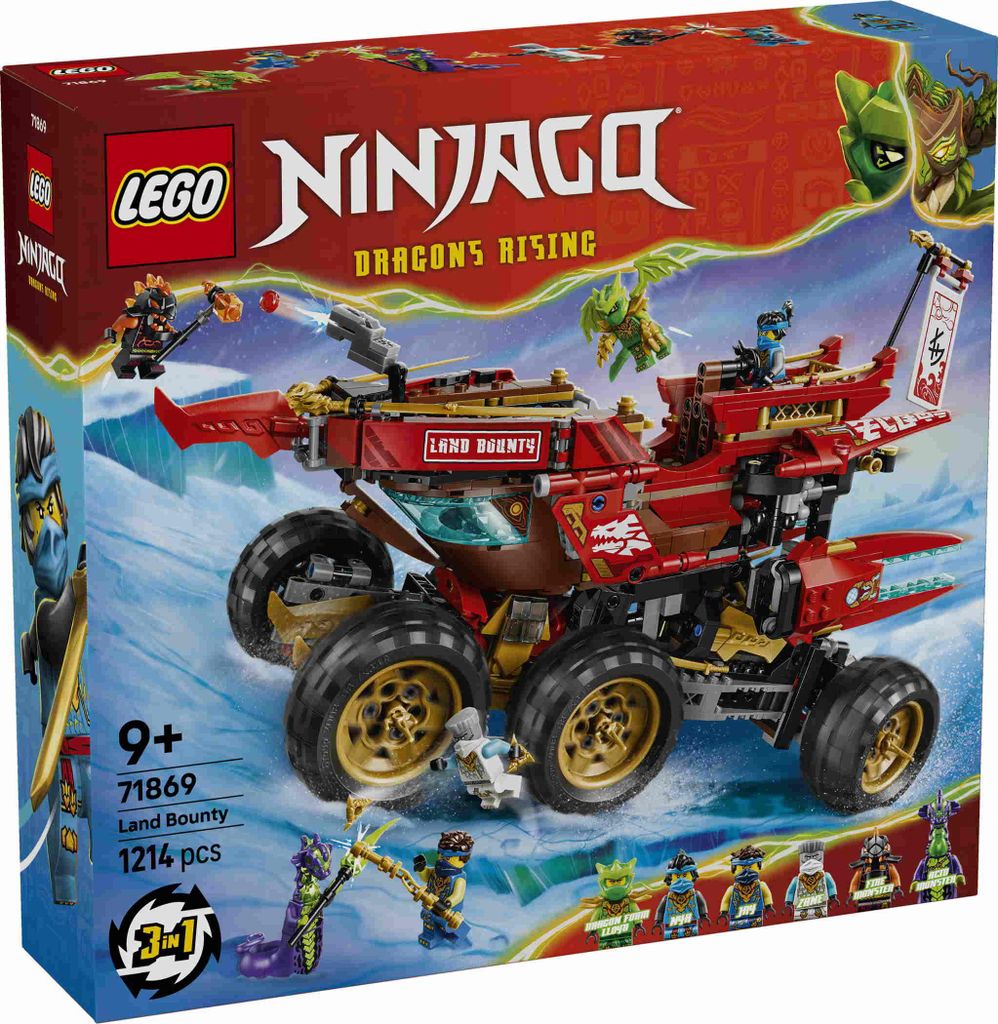 LEGO NINJAGO Woestijnvlieger - 3-in-1 ninja speelset, om te Productafbeelding 