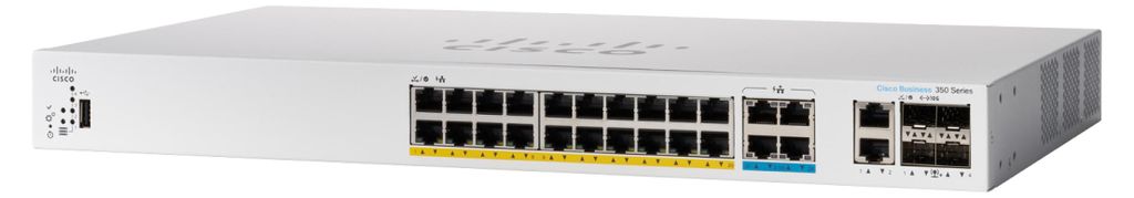 Cisco Catalyst 1300-24MGP-4X - Switch - L3 - managed - 24 x 10/100/1000 (PoE+) + 4 x 10 Gigabit SFP+ - an Rack montierbar - PoE+ (195 W)