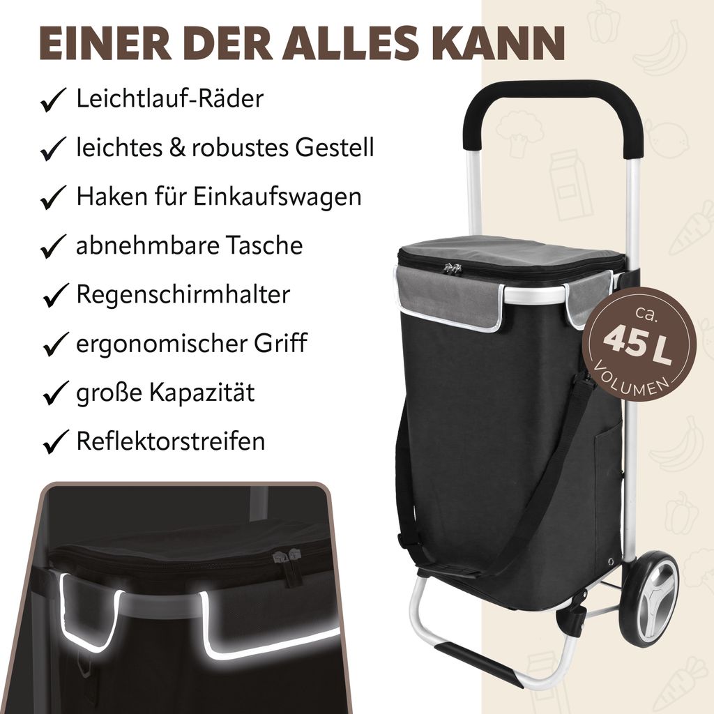 bremermann Einkaufstrolley BRINKUM - 45 L Kapazität, Produktbild 3