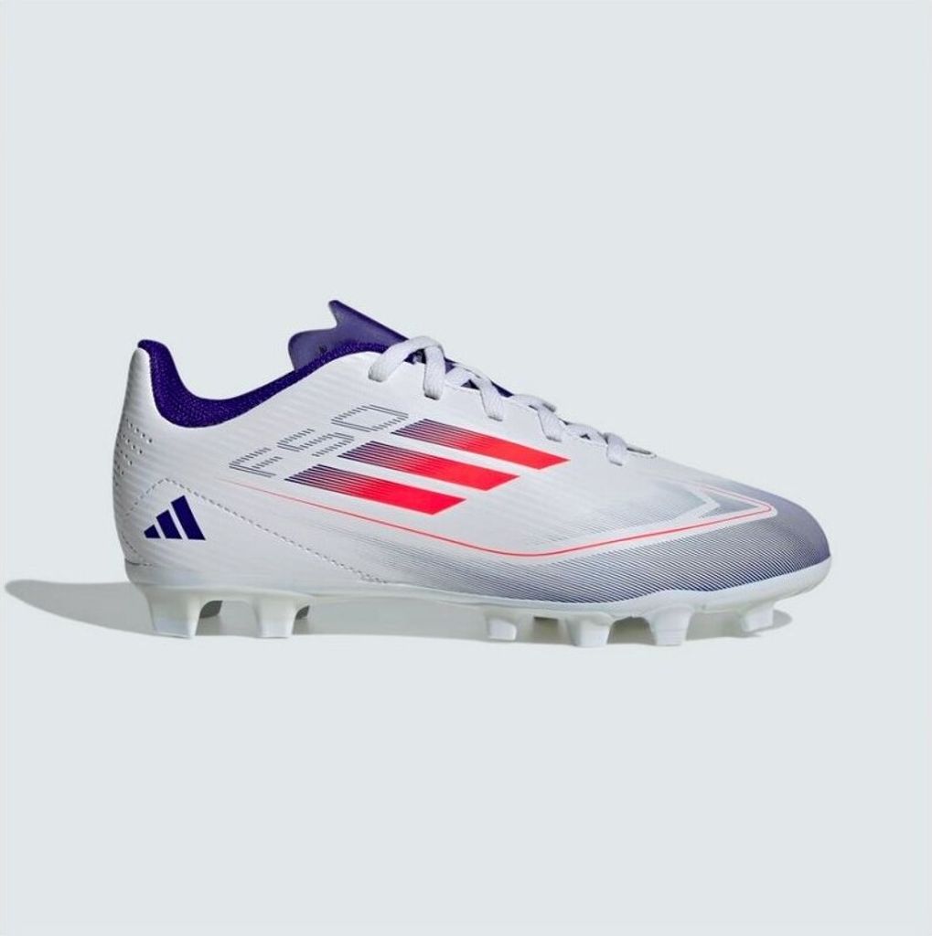 ADIDAS F50 CLUB FxG J Cloud White / Solar Red / Lucid Blue Produktbild 