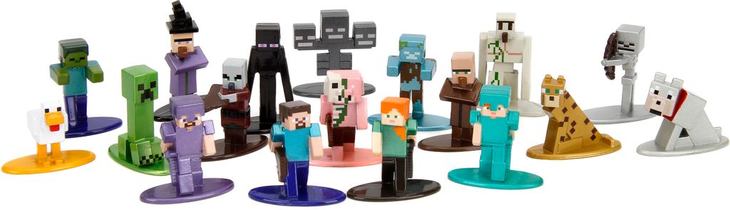 Jada Toys Minecraft 18 Minecraft-Figuren aus Metall