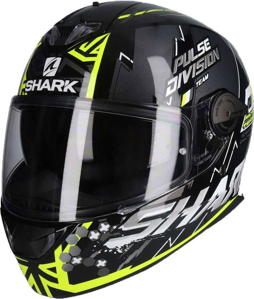 SHARK SKWAL 2 NOXXYS Integralhelm XS in gelb/schwarz/grau