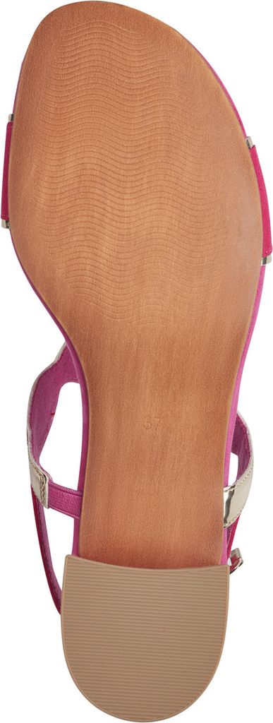 MARCO TOZZI Damen Sandale Textil Sandalette Metallic Produktbild 5