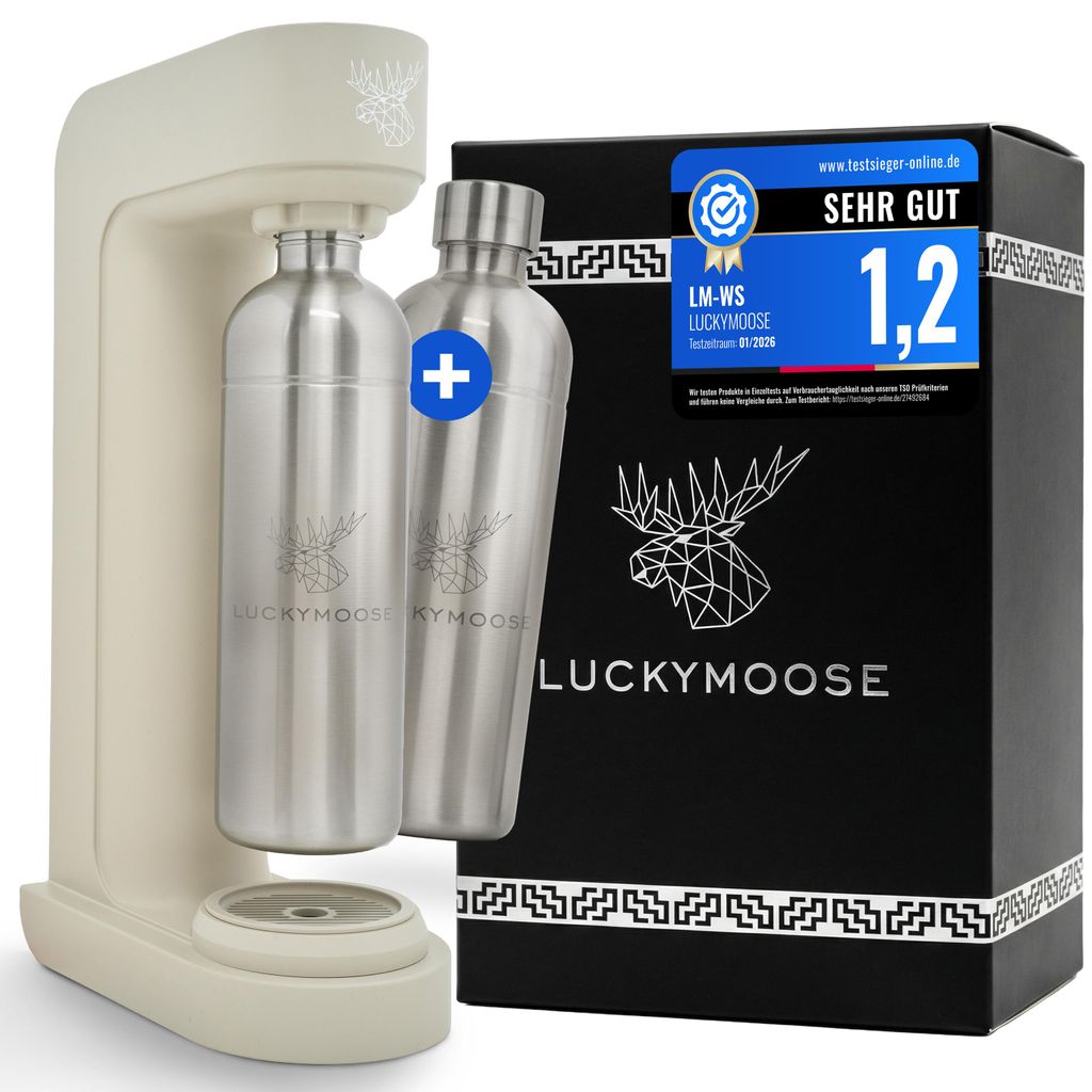 Luckymoose Infinity Wassersprudler mit 2x 1,25L Produktbild 