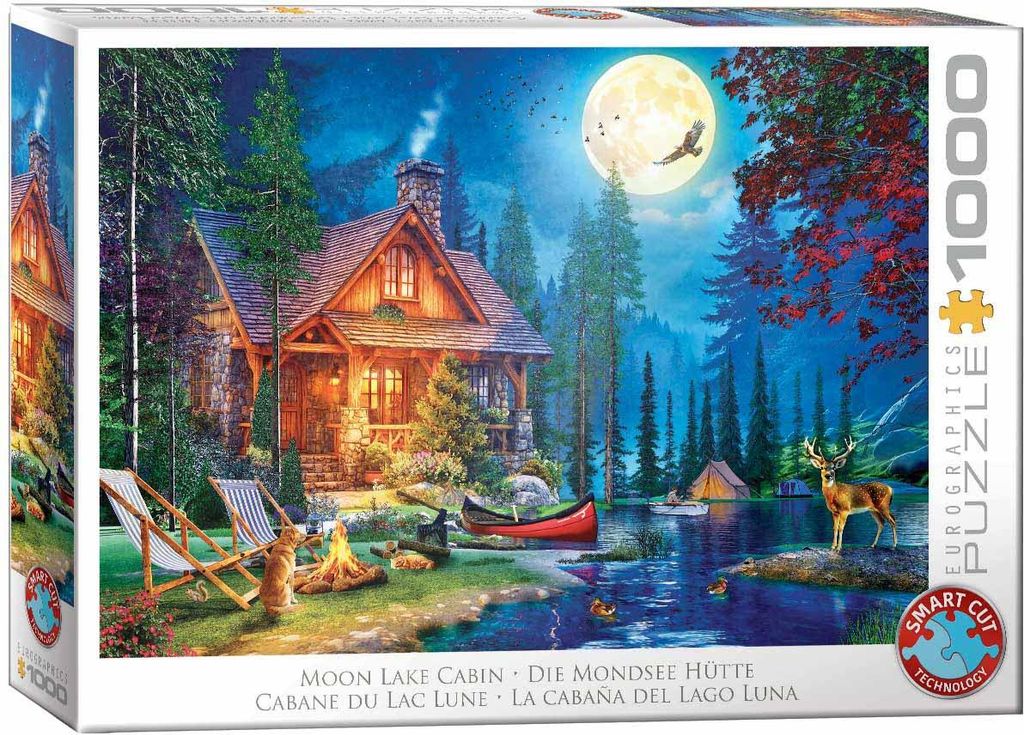 Eurographics Puzzle Seehaus am Moon Lake, 1000 Teile, 68 x 48 cm, 6000-6140