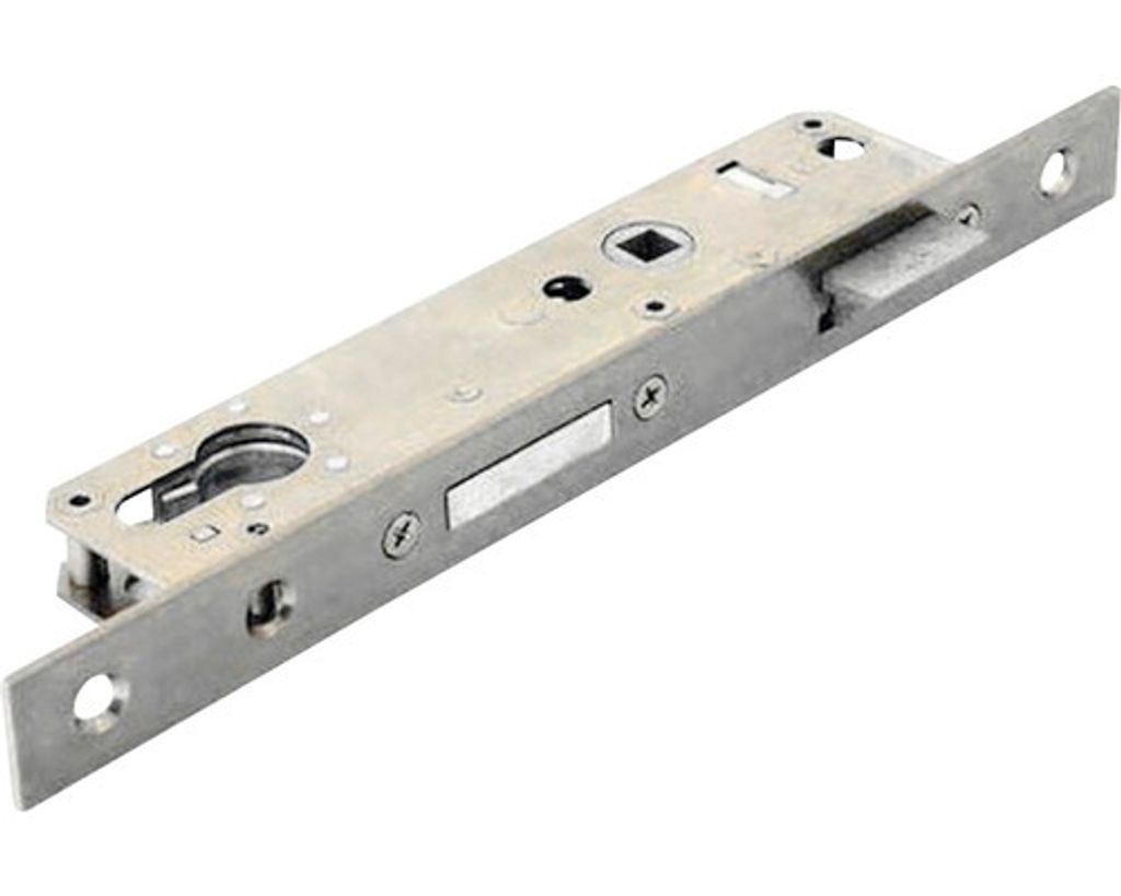 HOBES K421 Einsteckschloss, 90/30 WB mit Schließstück, weiß verzinkt