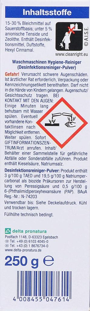 Dr. Beckmann Waschmaschinen Hygiene Reiniger 250g - Saubere Produktbild 24