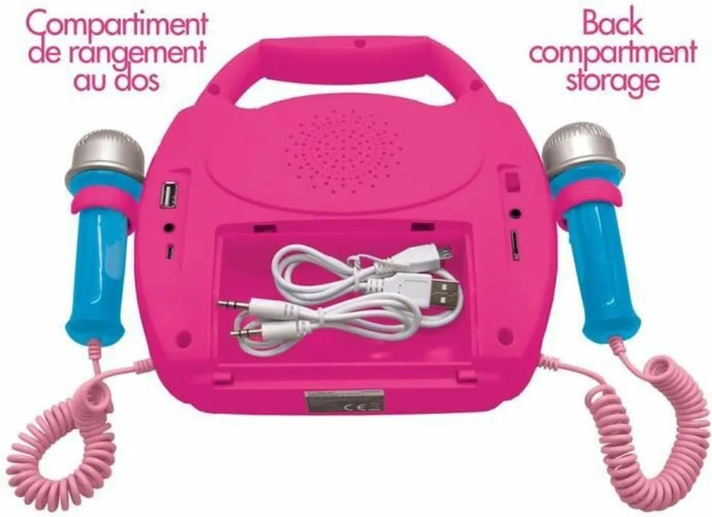 Kit Karaoké Enfant Disney Enceinte Bluetooth et Microphone Lexibook Nomade