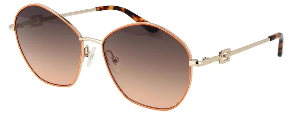 Lunettes de soleil Guess GU7907 44F shiny light orange pour femmes 59mm