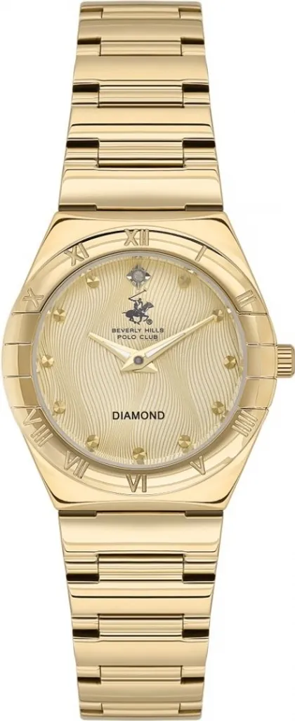 Montre bracelet femme dorée Beverly Hills, accessoire de mode chic