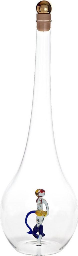 Geschenkflasche Feuerwehrmann Figur Glas Leer 500 ml