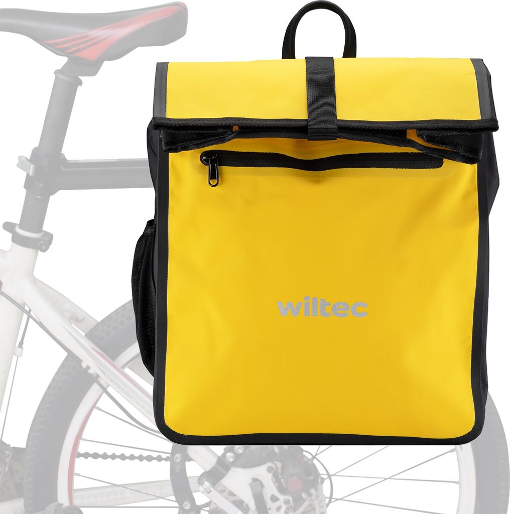Wiltec Sacoche étanche pour porte-bagages jaune – capacité Image du produit 
