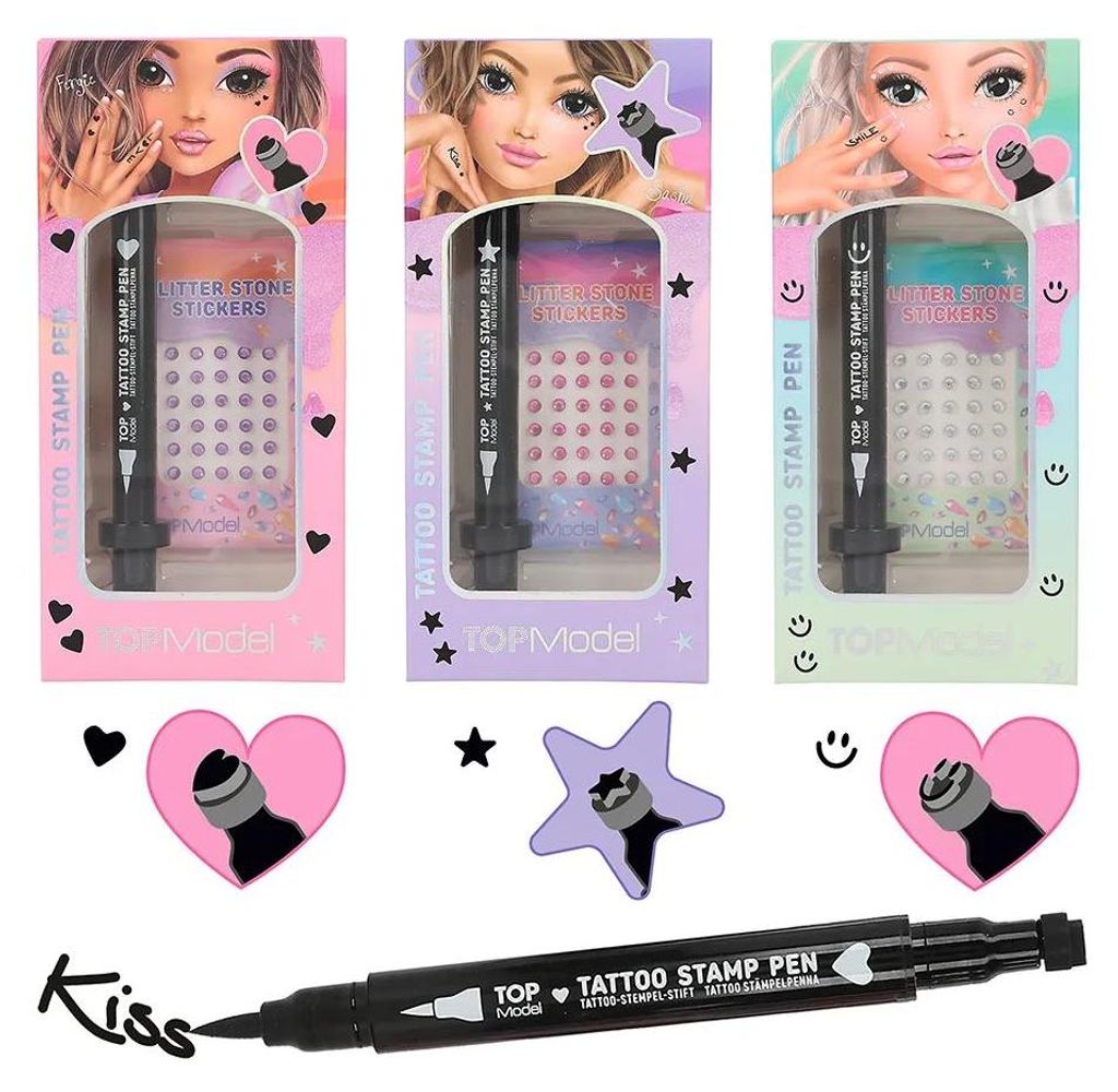 Depesche TOPModel Stylo de tatouage avec pierres Image du produit 