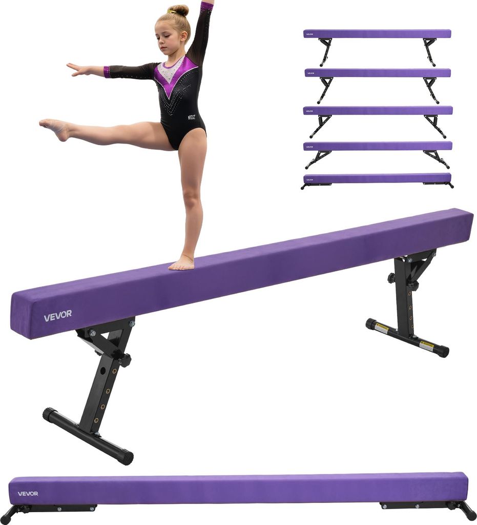 VEVOR kladina na gymnastiku pre deti 241 cm výškovo Obrázok produktu 