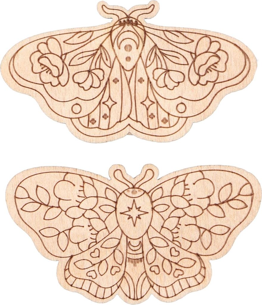 Nadelhalter, magnetische Aufbewahrung, geschnitztes Buchenholzblatt für Kreuzstich-Stickerei, handgefertigte Produkte, 3 mm Dicke, Modell 5 und 6