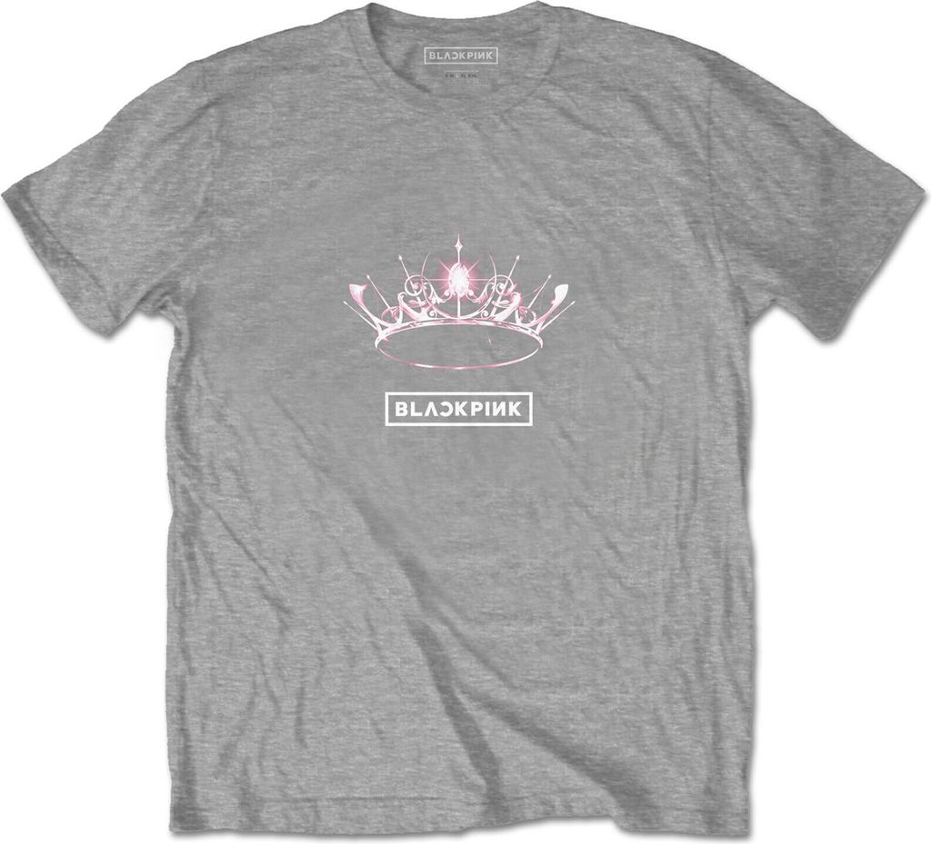 BlackPink - "The Album" T-Shirt für Herren/Damen Uni RO896 (XXL) (Grau)