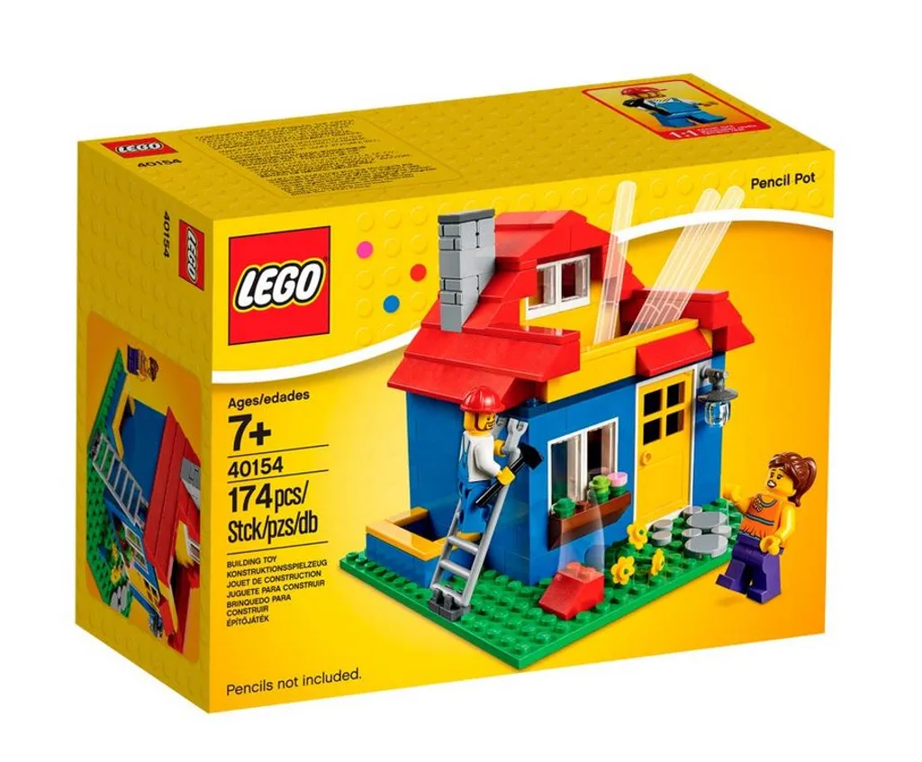 Organisateur de Bureau LEGO Pot à Crayons à Construire avec 174 Pièces