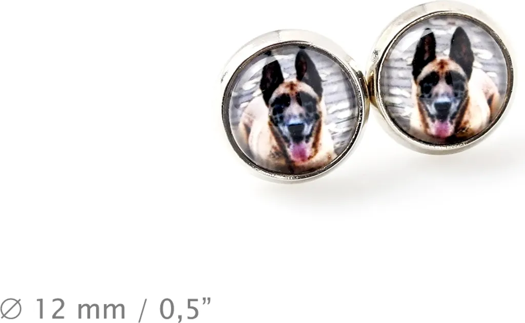 Set Gioielli Pastore Belga Malinois Art-Dog - Collana e Orecchini