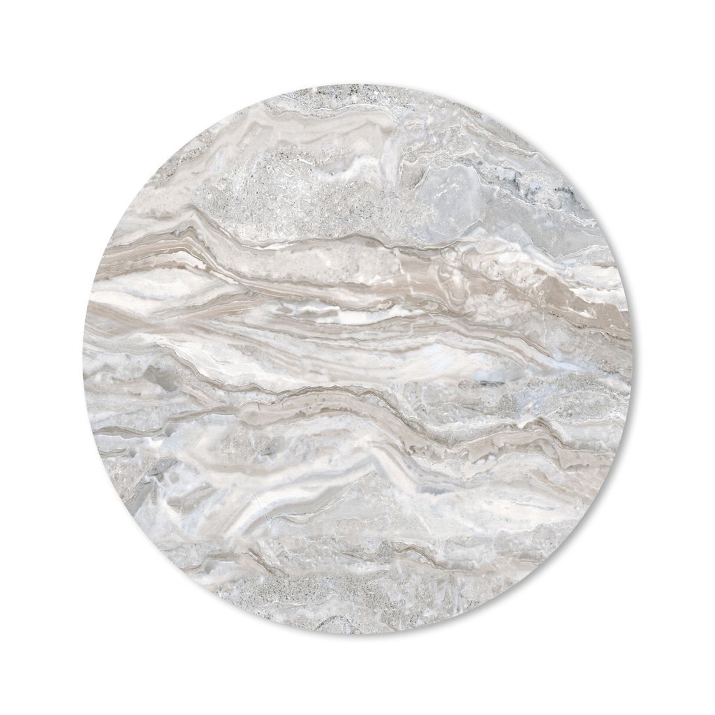 MuchoWow Mauspad Mousepad Marmor - Textur - Grau 20x20 cm - Mousepads - Maus Mat - Pad - Mausunterlage - Schreibtischmatte