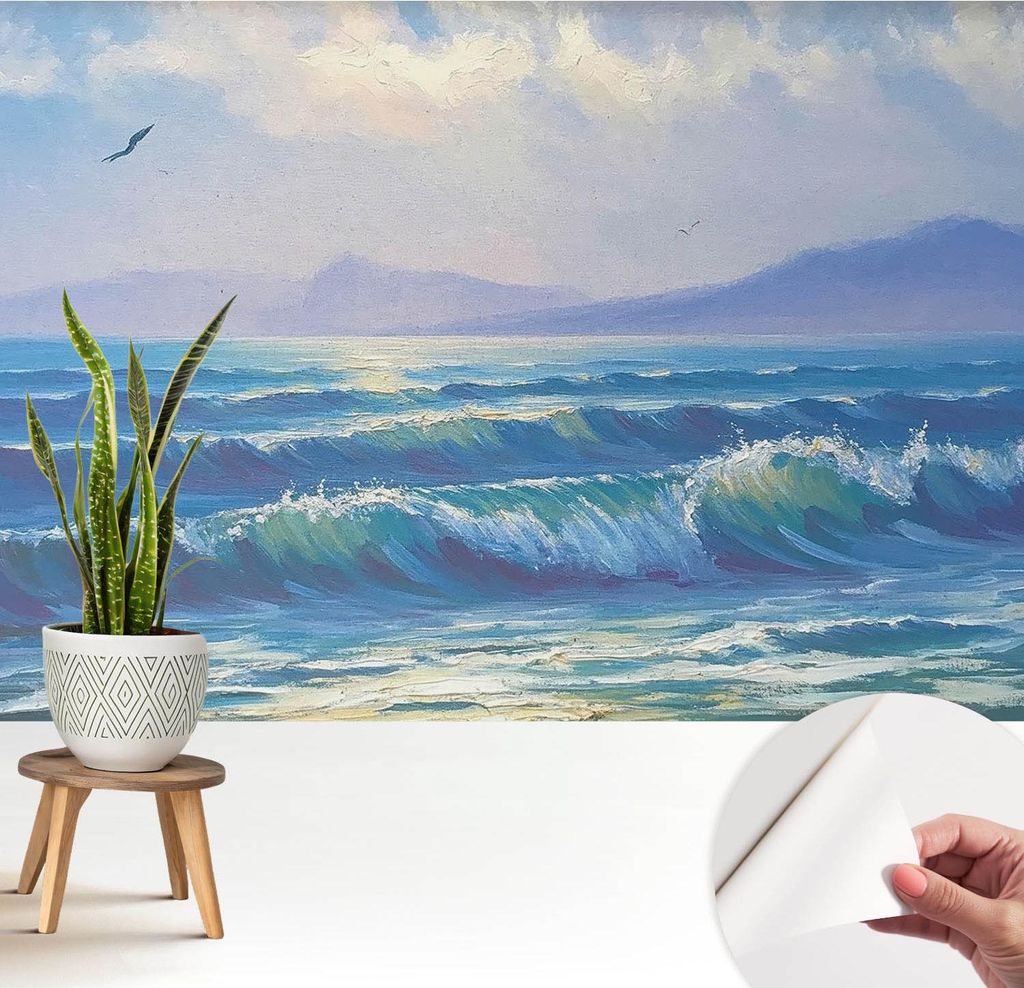 Fototapete selbstklebend - 208x146 cm - Tapete - Wandtapete - Wandbilder - Klebefolie - Dekofolie - Tapete Folie - Wand - Dekoration - Wohnzimmer -...