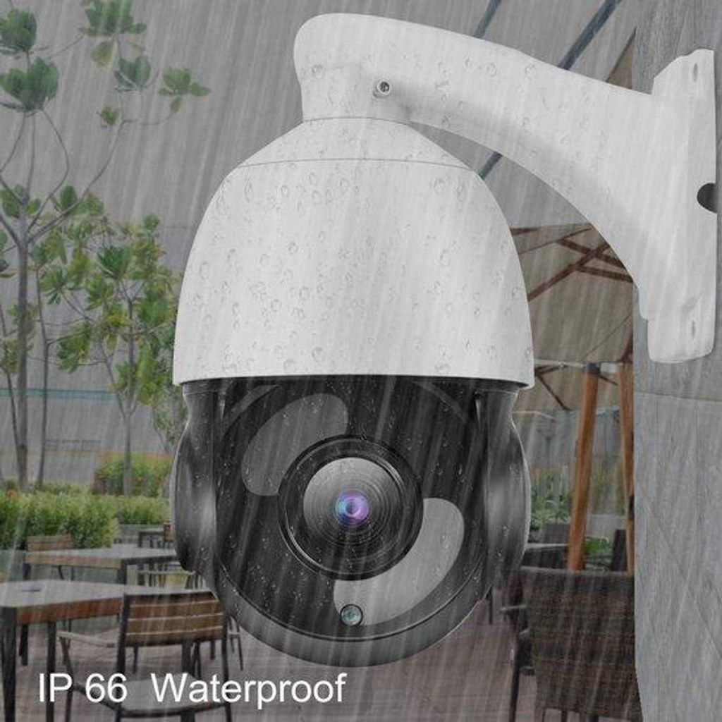 IP66-wasserdichte 5-MP-Domekamera mit PTZ-Funktion und 150-M-Nachtsicht.