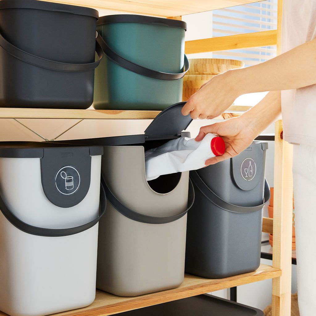 Rotho Mülltrennsystem 25L Albula - Mülleimer 40,0 x 23,5 x Produktbild 7
