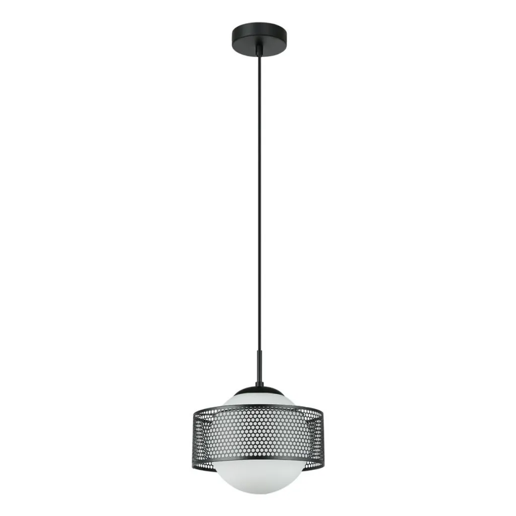 Suspension design LOMICA PND-55456-1L-BK Italux noir mat élégant
