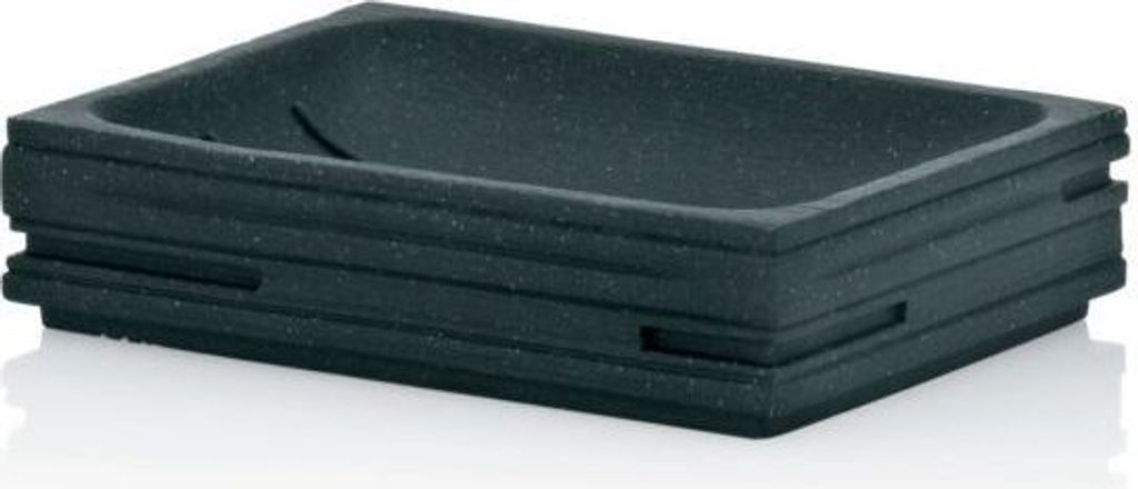 KELA Seifenschale POSIDON Poly schwarz KL-20250