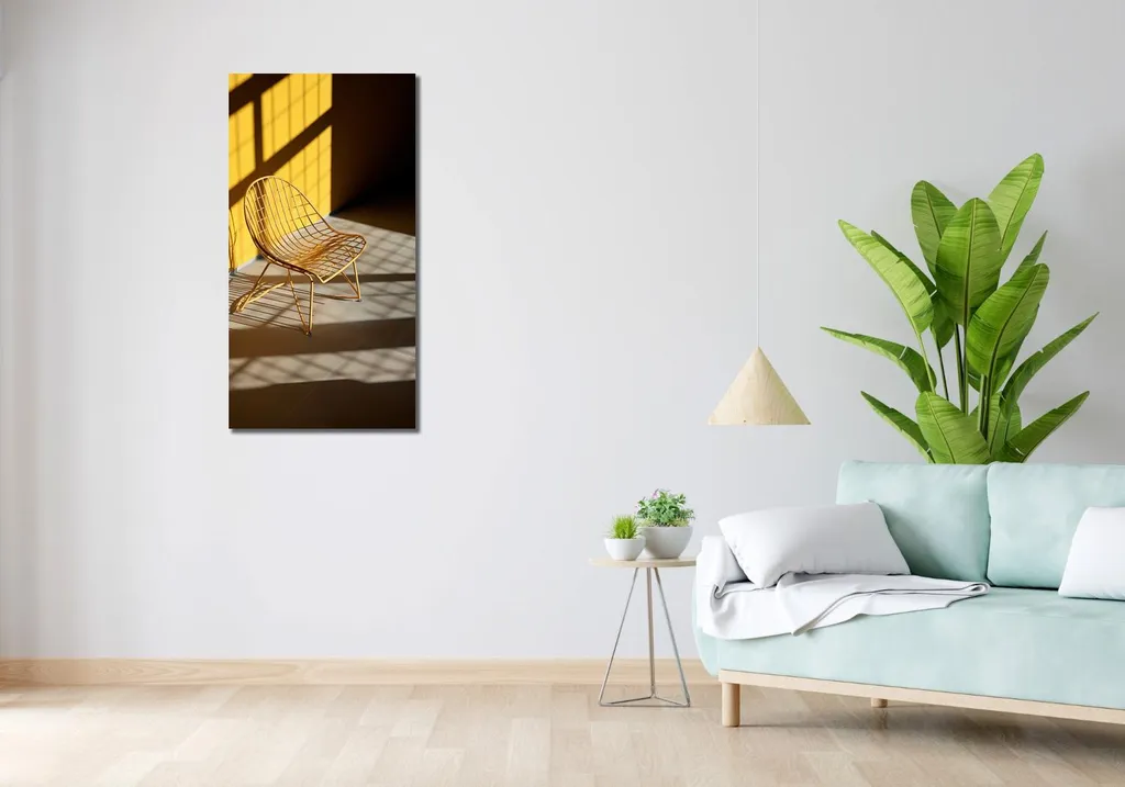 Sublimez vos Murs avec l'Image Rotation Dorée 50x100 cm - Art Moderne