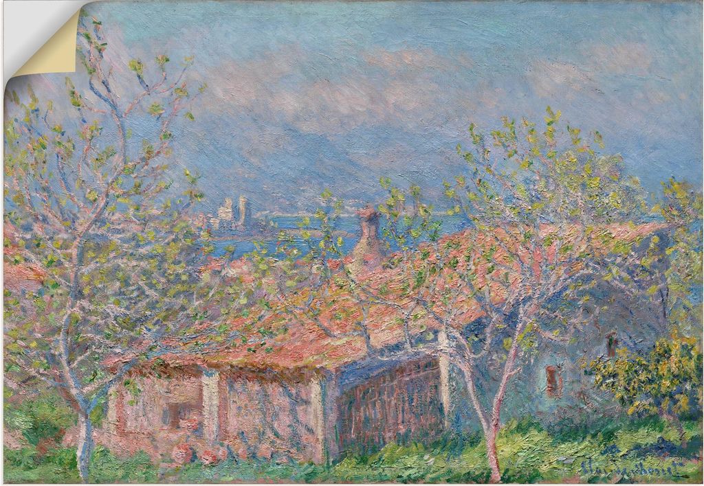 ARTland Wandbild, selbstklebend Das Haus des Gärtners in Antibes. 1888 Größe: 130x90 cm