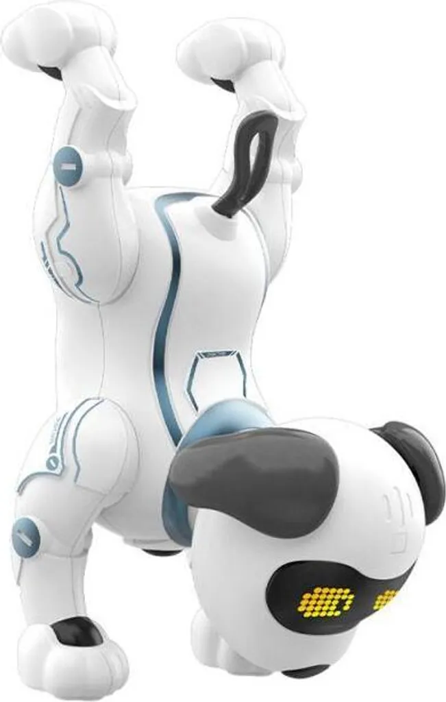 Robot Chien Interactif pour Enfant - Jouet Télécommandé Éducatif Blanc - 3