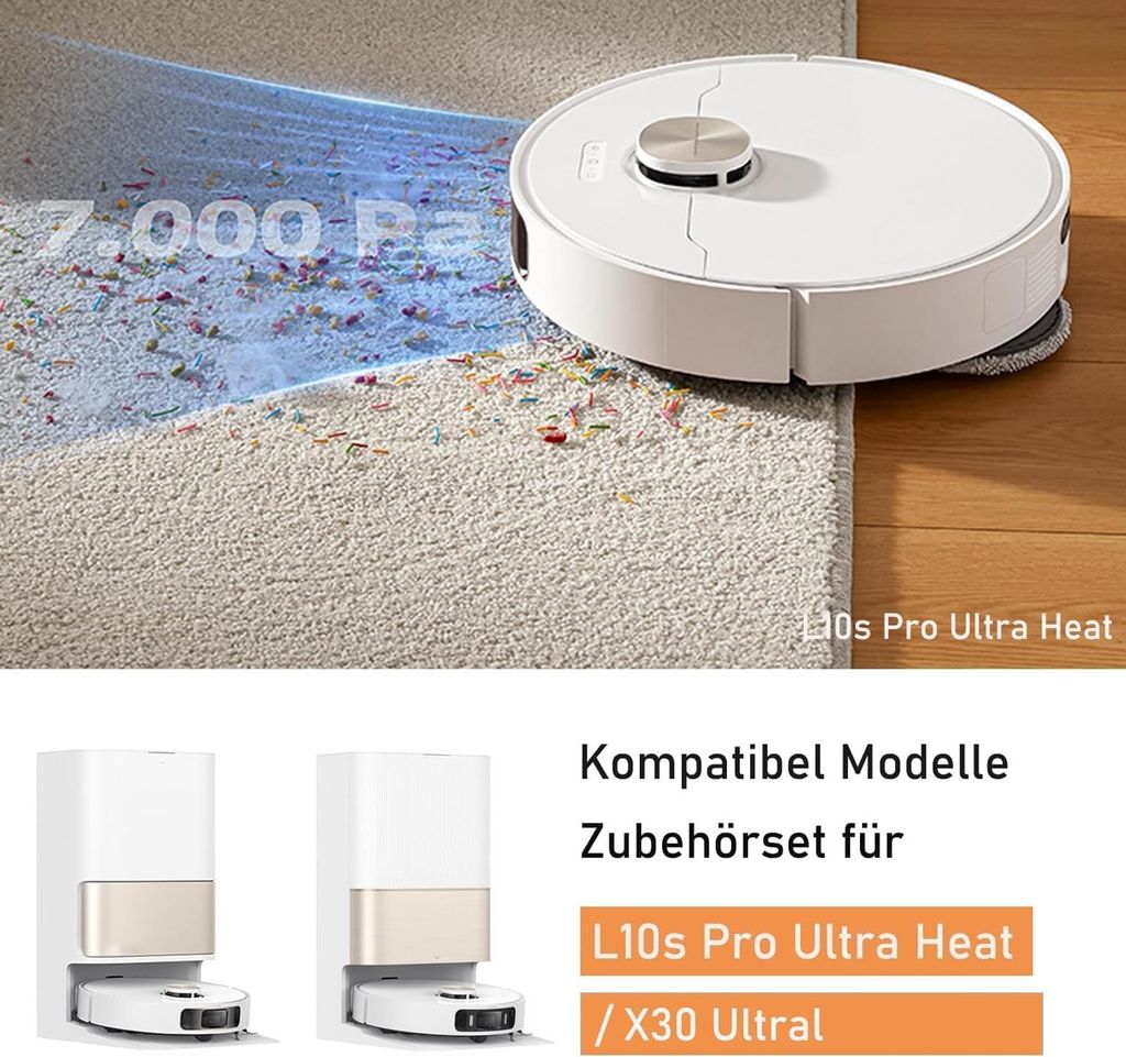 Ersatzteil-Set Für Dreame X30 Ultra / L10s Pro Heat Ultra – 21-teilig Mit Bürsten, Filtern, Pads & Beuteln