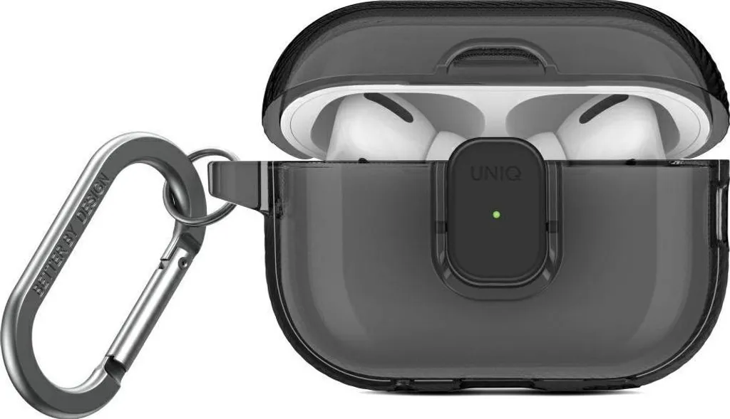 UNIQ Glase Pro Case AirPods Pro 2 Black - Design Slim e Sicuro