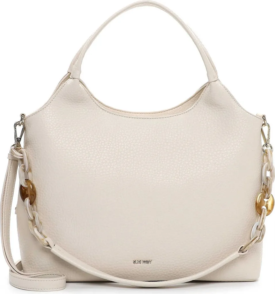 SURI FREY SFY Jeanny City Shopper Beige - Sac à épaule élégant en écru