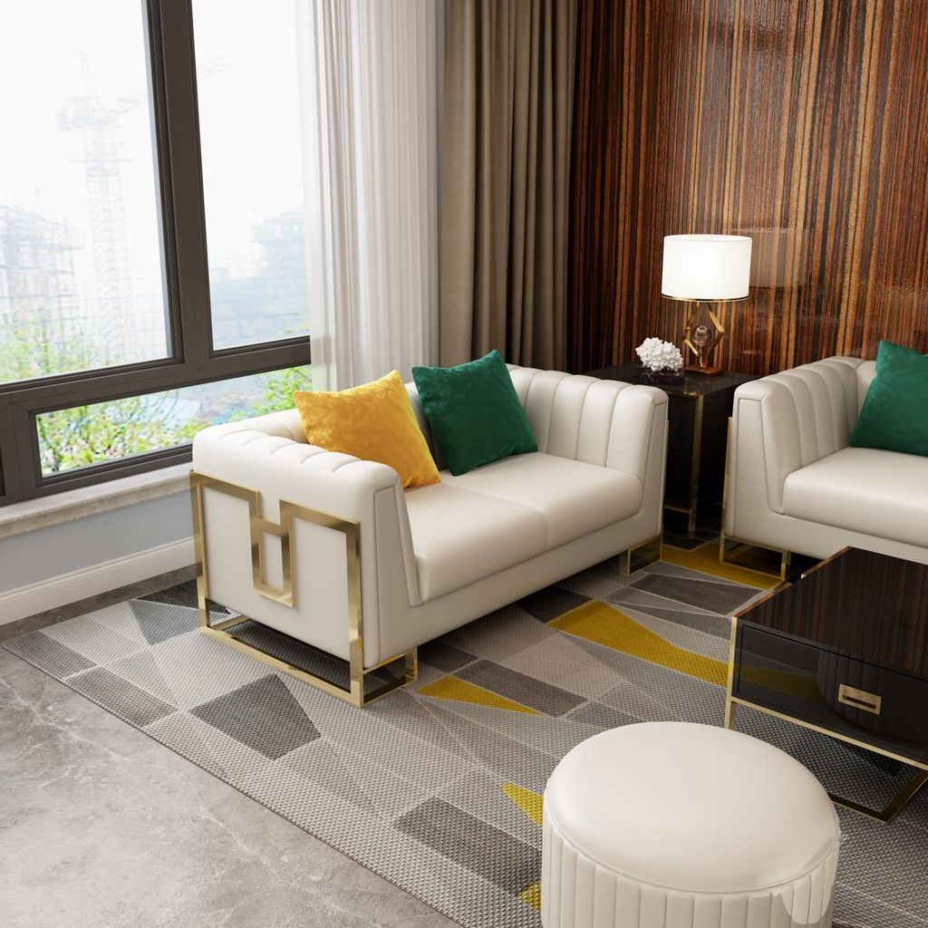 Design Zweisitzer Sofas Couch Polster Moderne Couchen Sofa 2 Sitzer Möbel Neu