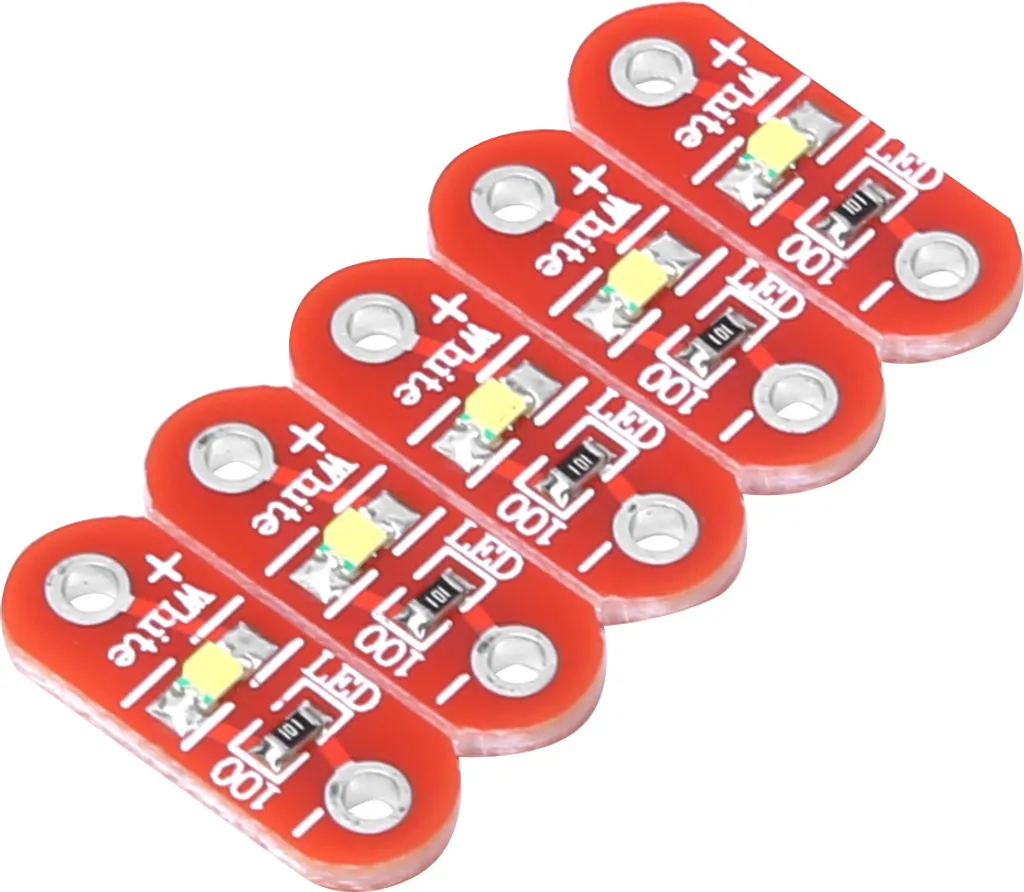 LED Bianco LilyPad Cucibile per Fashion Tech e DIY Creativo - 50pz